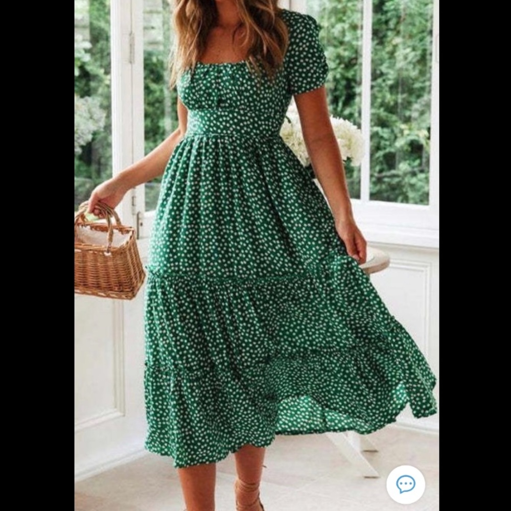 NWT Cupshe Aubree Bubble sleeve dress - size L